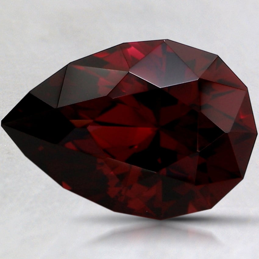 11.3x7.9mm Unheated Red Modified Pear Rhodolite Garnet