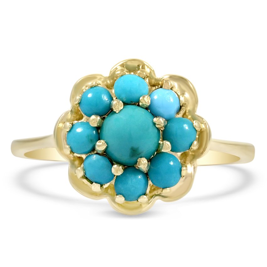 Victorian Turquoise Vintage Ring Sprottle Brilliant Earth