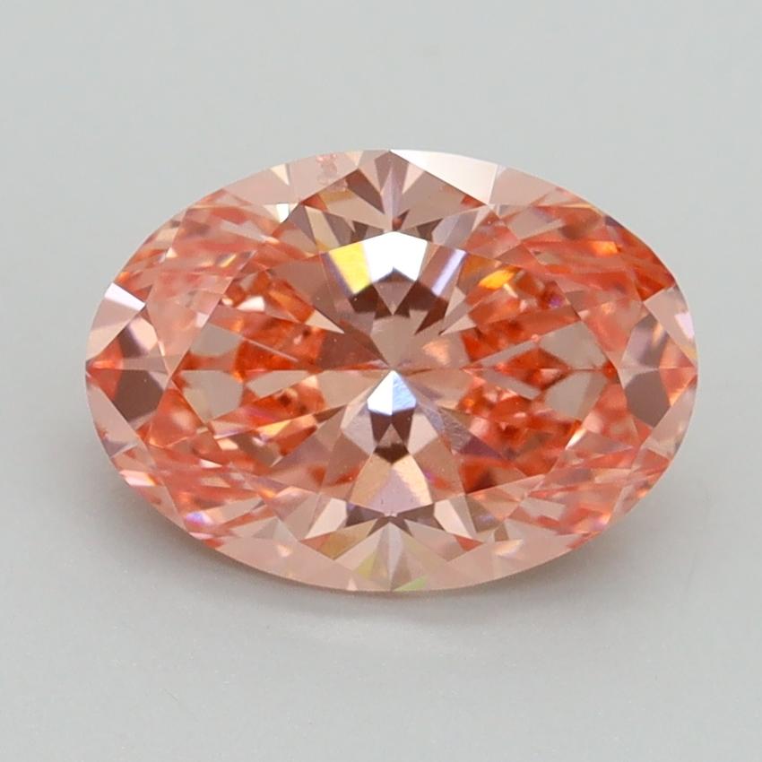1.80 Ct. Fancy Vivid Pink Oval Lab Grown Diamond