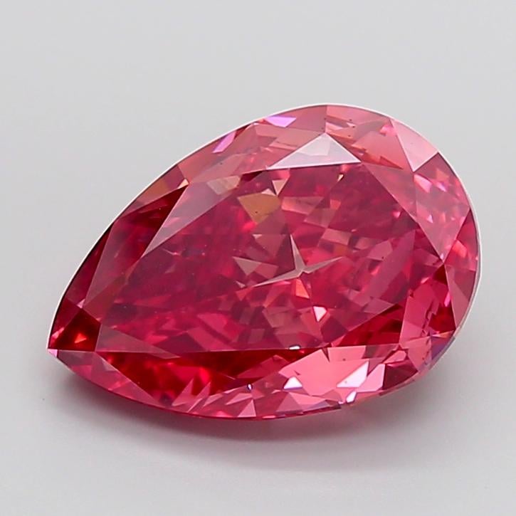 10.03 Ct. Fancy Vivid Pink Pear Lab Grown Diamond