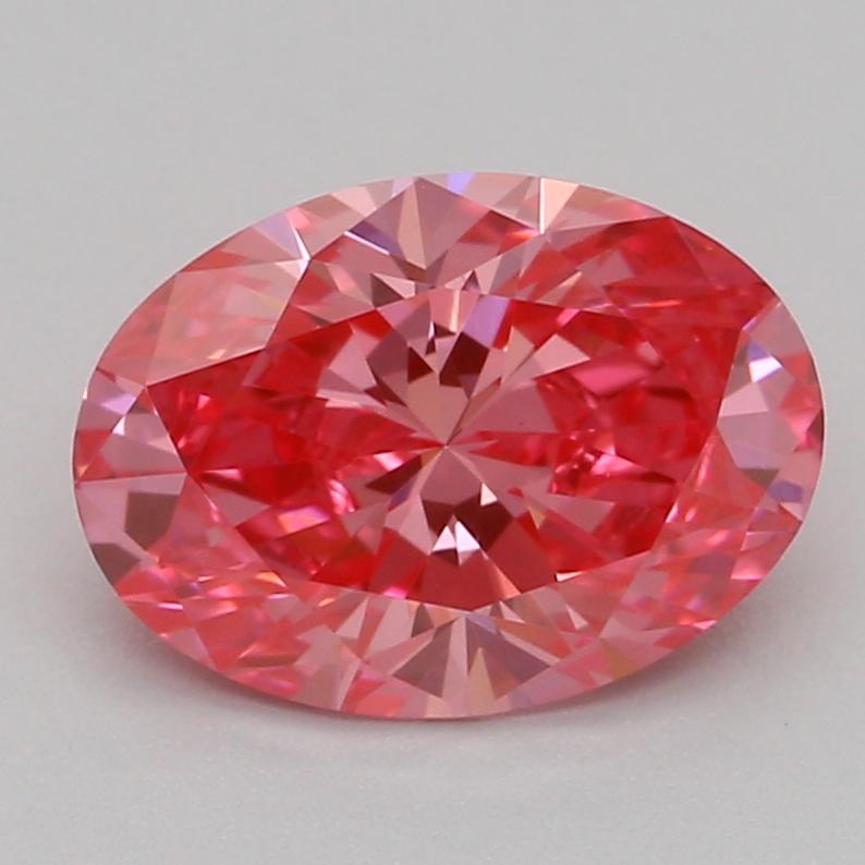 1.00 Ct. Fancy Vivid Pink Oval Lab Grown Diamond