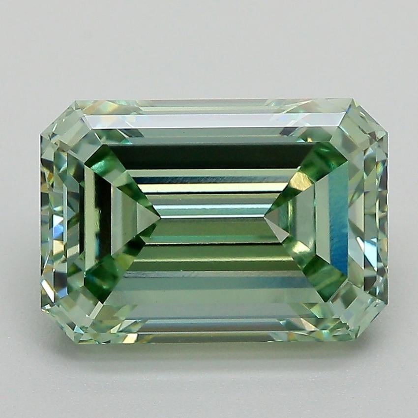 4.63 Ct. Fancy Intense Green Emerald Lab Grown Diamond