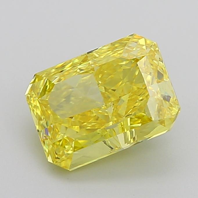 3.10 Ct. Fancy Vivid Yellow Radiant Lab Grown Diamond
