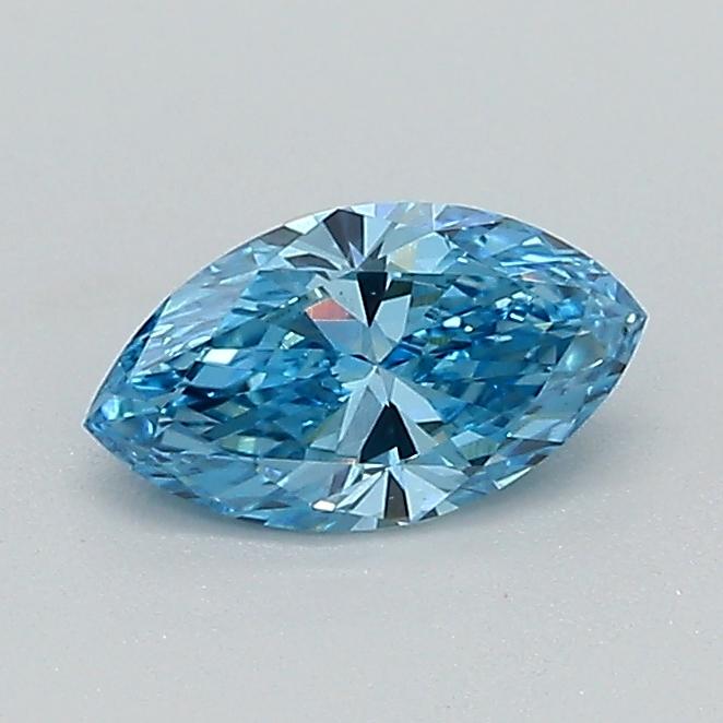 0.45 Ct. Fancy Vivid Blue Marquise Lab Grown Diamond