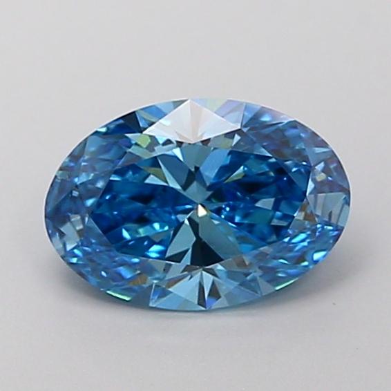 1.03 Ct. Fancy Vivid Blue Oval Lab Grown Diamond