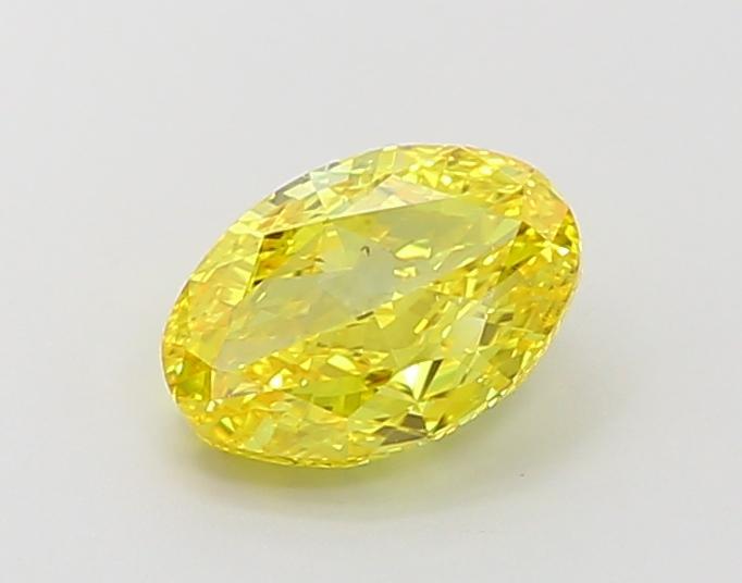2.00 Ct. Fancy Vivid Yellow Oval Lab Grown Diamond