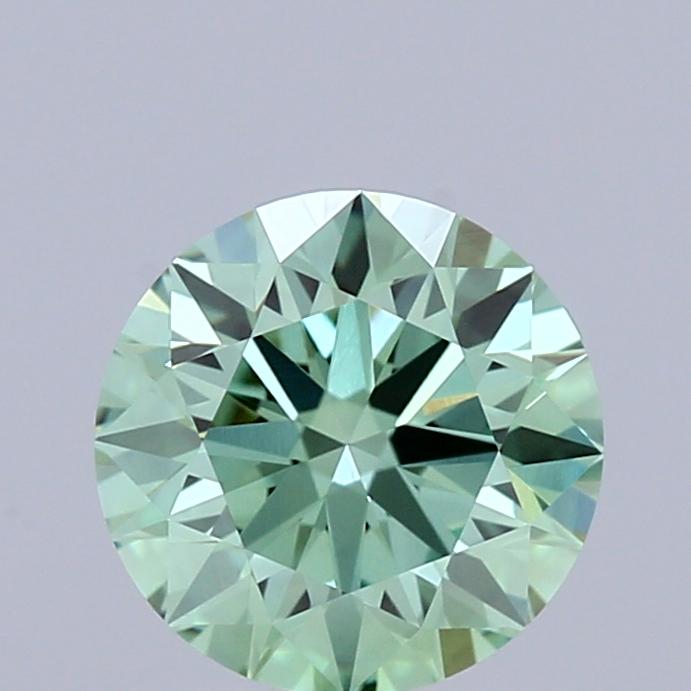 1.01 Ct. Fancy Vivid Green Round Lab Grown Diamond