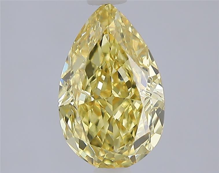 1.57 Ct. Fancy Vivid Yellow Yellow Pear Lab Grown Diamond