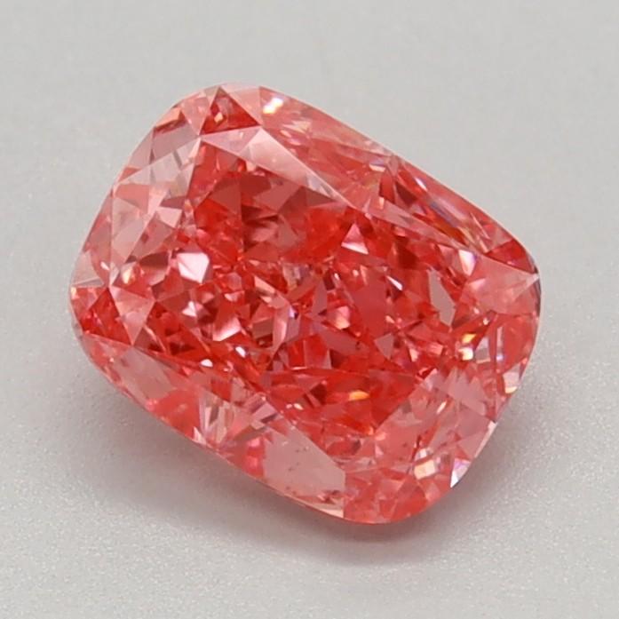 0.81 Ct. Fancy Vivid Pink Cushion Lab Grown Diamond