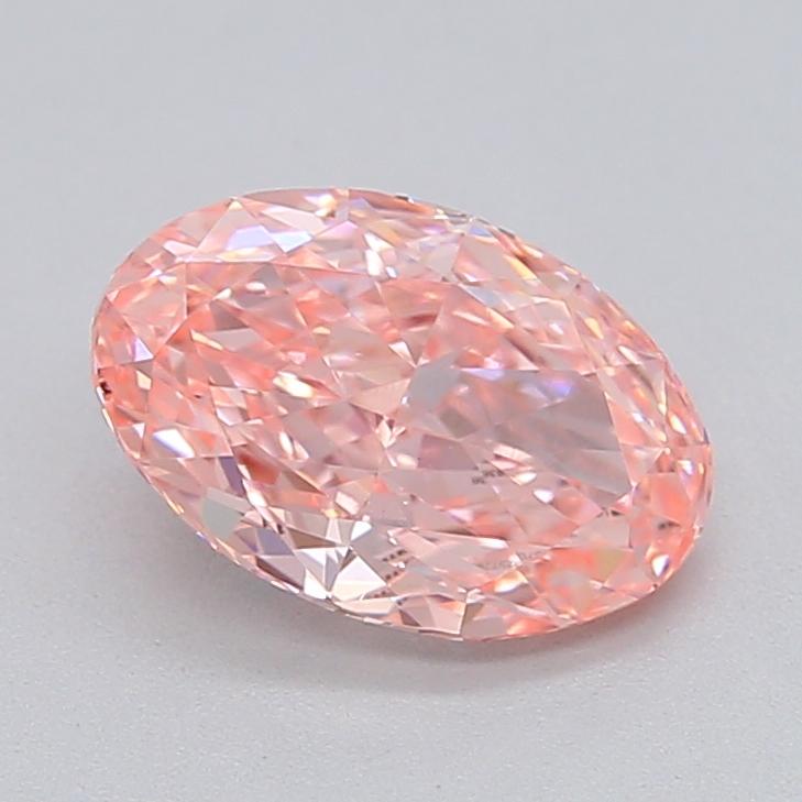 1.02 Ct. Fancy Vivid  Pink Oval Lab Grown Diamond