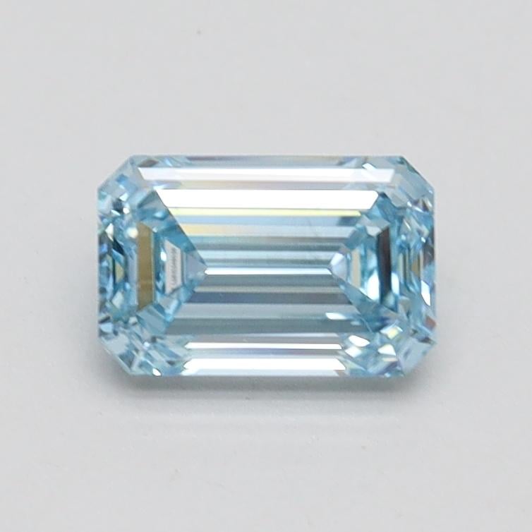 0.80 Ct. Fancy Intense Blue Emerald Lab Grown Diamond