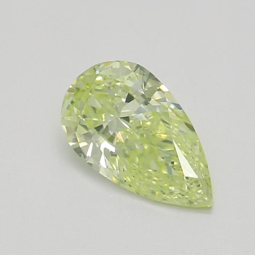 0.33 Ct. Fancy Light Greenish Yellow Pear Diamond