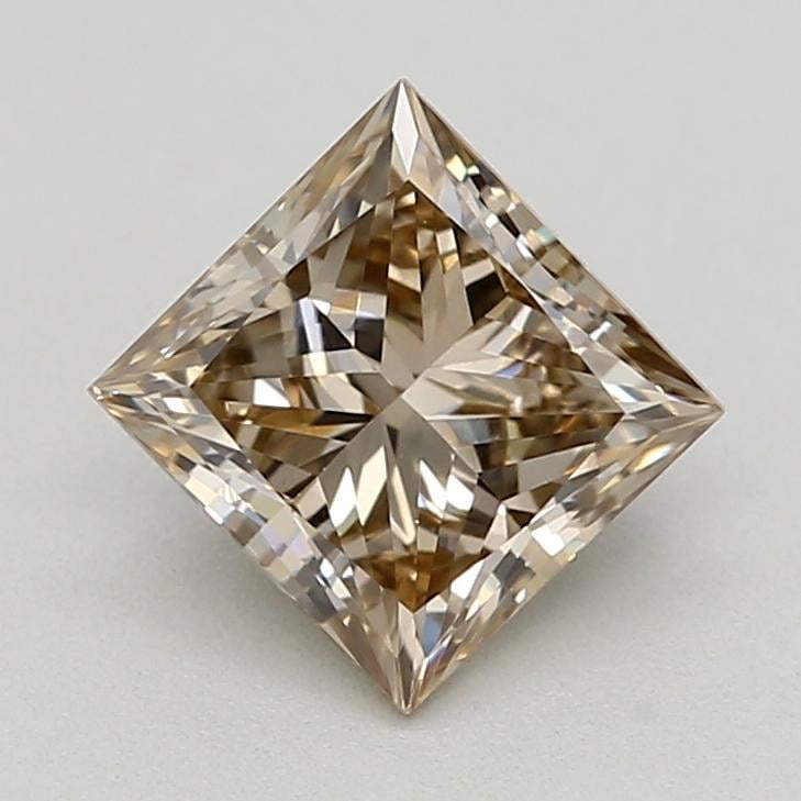 0.73 Ct. Very Light  Brown Princess Lab Grown Diamond