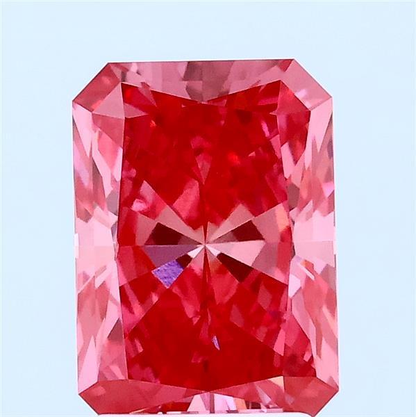 2.00 Ct. Fancy Vivid Pink Radiant Lab Grown Diamond