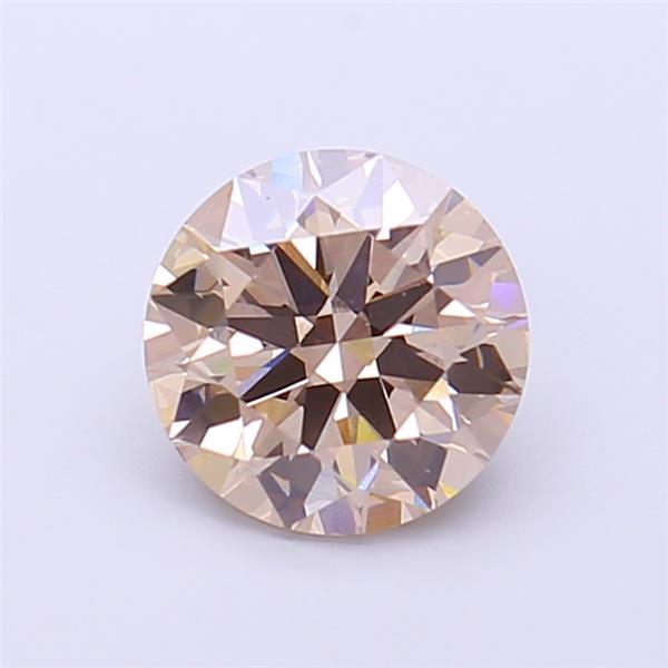 1.28 Ct. Light Brown Round Lab Grown Diamond