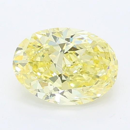 0.93 Ct. Fancy Yellow Oval Lab Grown Diamond