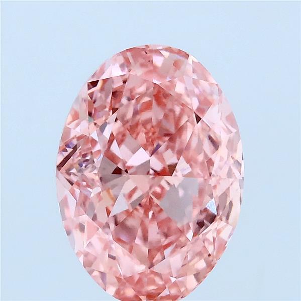 3.00 Ct. Fancy Vivid Pink Oval Lab Grown Diamond