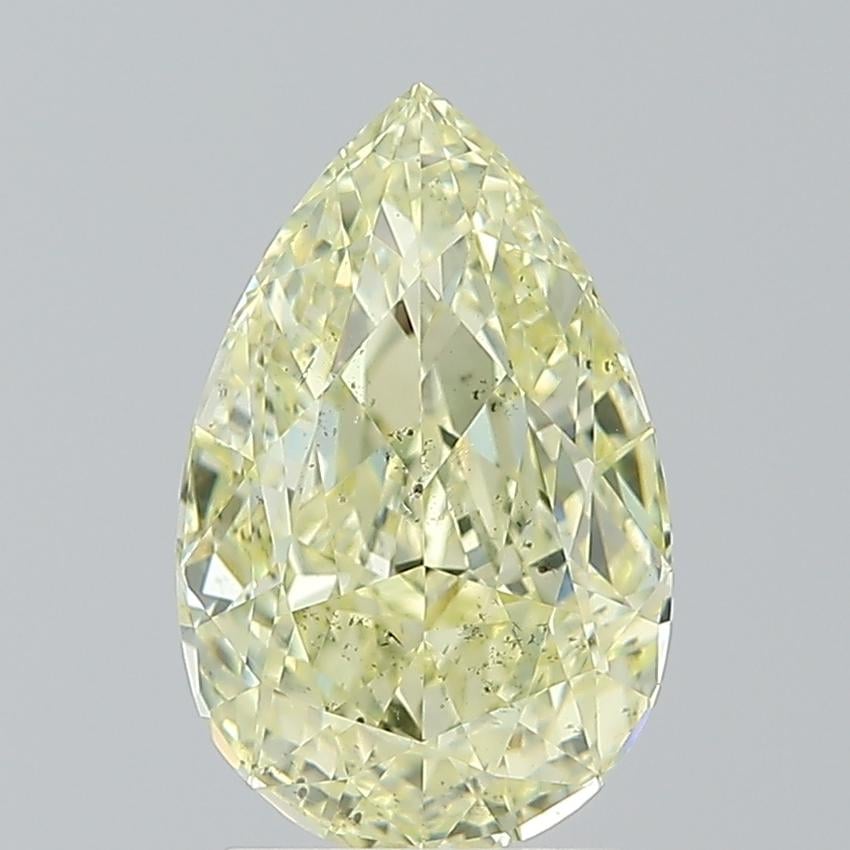 2.01 Ct. Fancy Light  Yellow Pear Diamond