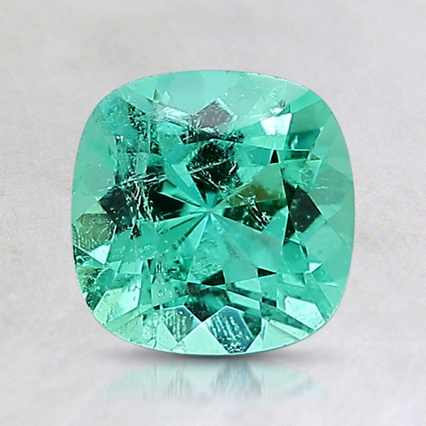 6.8mm Cushion Colombian Emerald
