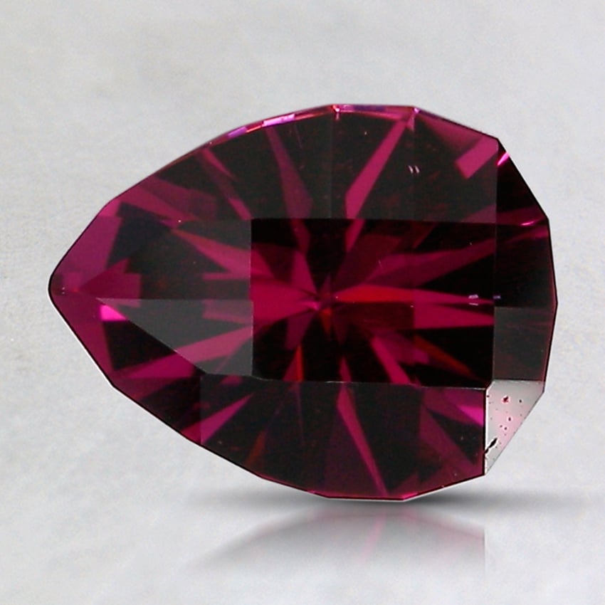 8.5x6.7mm Unheated Red Modified Pear Garnet
