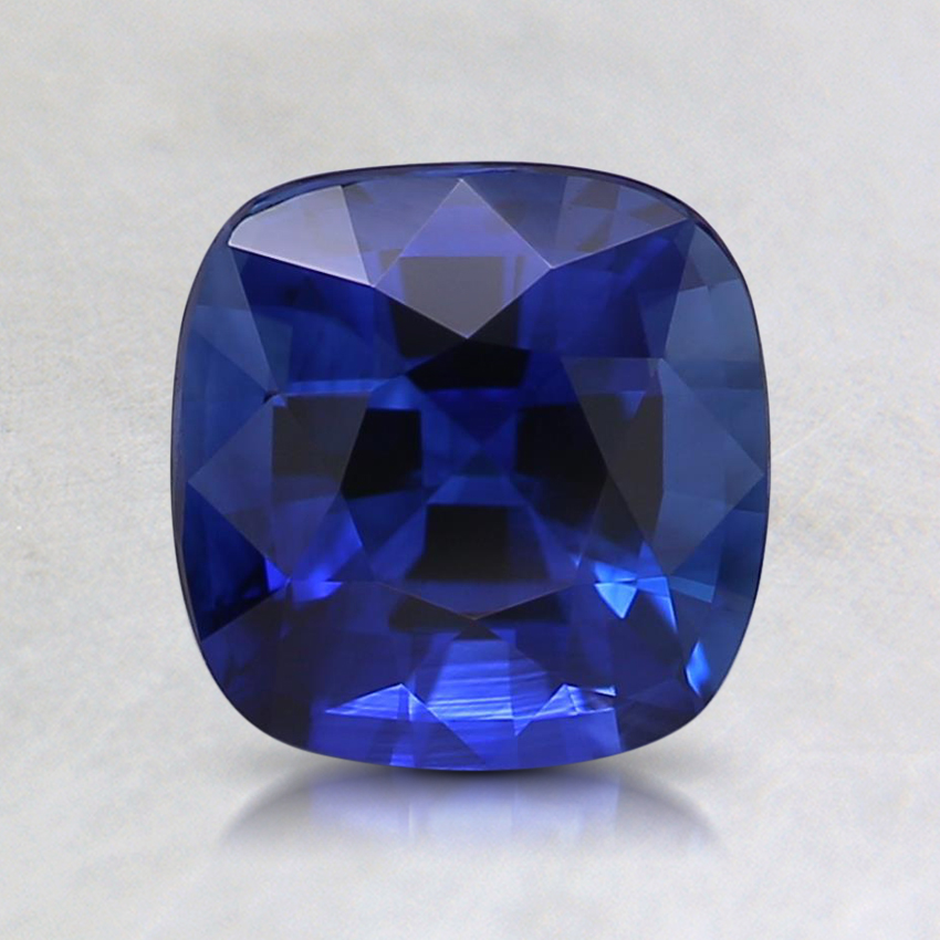 6.5mm Super Premium Blue Cushion Sapphire