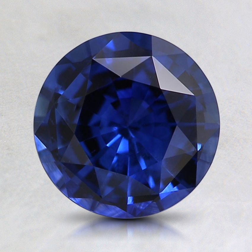 7.6mm Super Premium Blue Round Sapphire