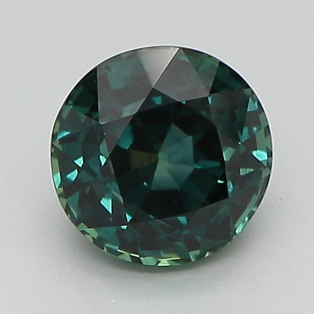 6.6x6.5mm Teal Round Montana Sapphire