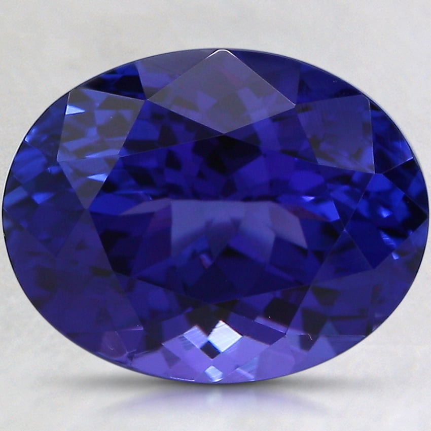 13.3x10.5mm Violet Oval Tanzanite