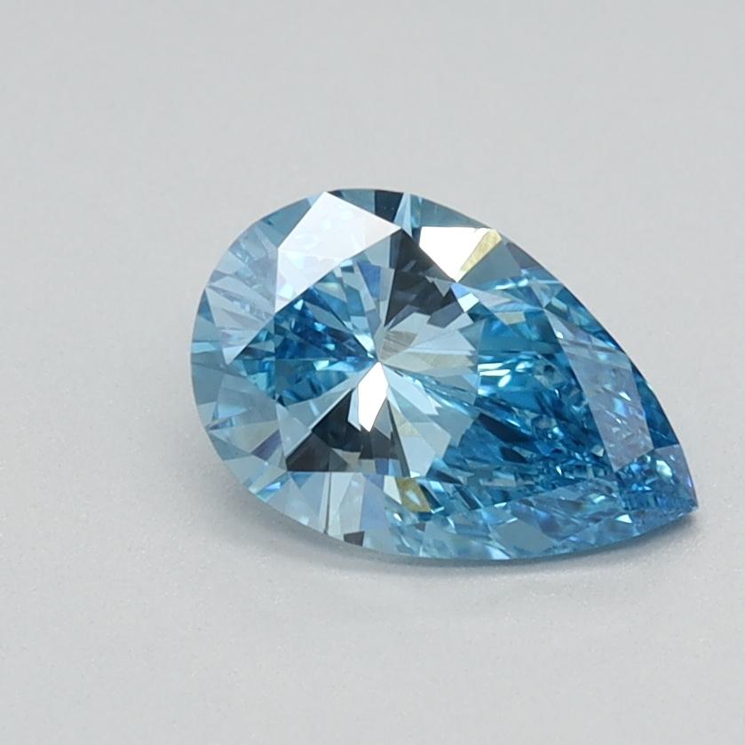 0.62 Ct. Fancy Vivid Blue Pear Lab Grown Diamond