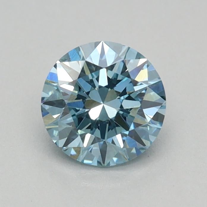 0.35 Ct. Fancy Vivid Blue Round Lab Grown Diamond