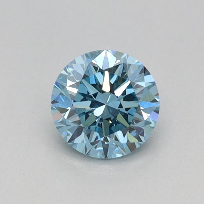 0.35 Ct. Fancy Vivid Blue Round Lab Grown Diamond