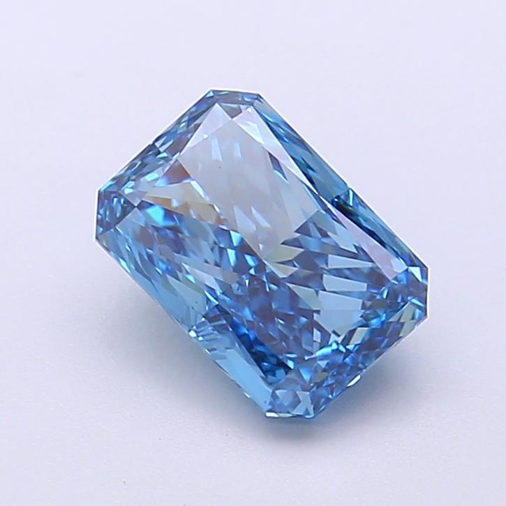 1.64 Ct. Fancy Vivid Blue Radiant Lab Grown Diamond
