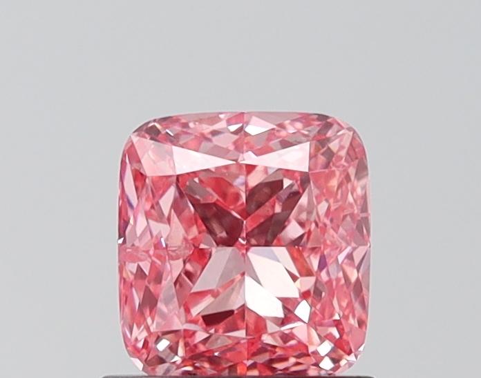 1.01 Ct. Fancy Vivid Pink Cushion Lab Grown Diamond