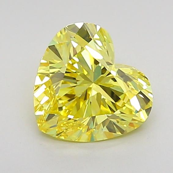 1.01 Ct. Fancy Vivid  Yellow Heart Lab Grown Diamond