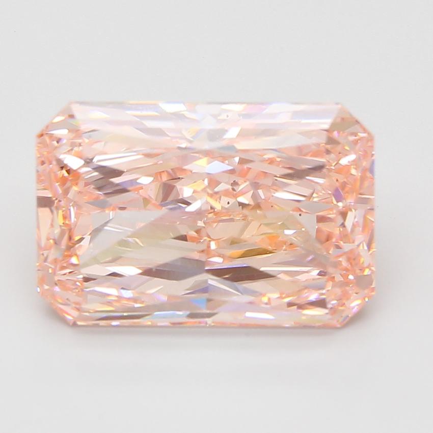10.28 Ct. Fancy Vivid Pink Radiant Lab Grown Diamond