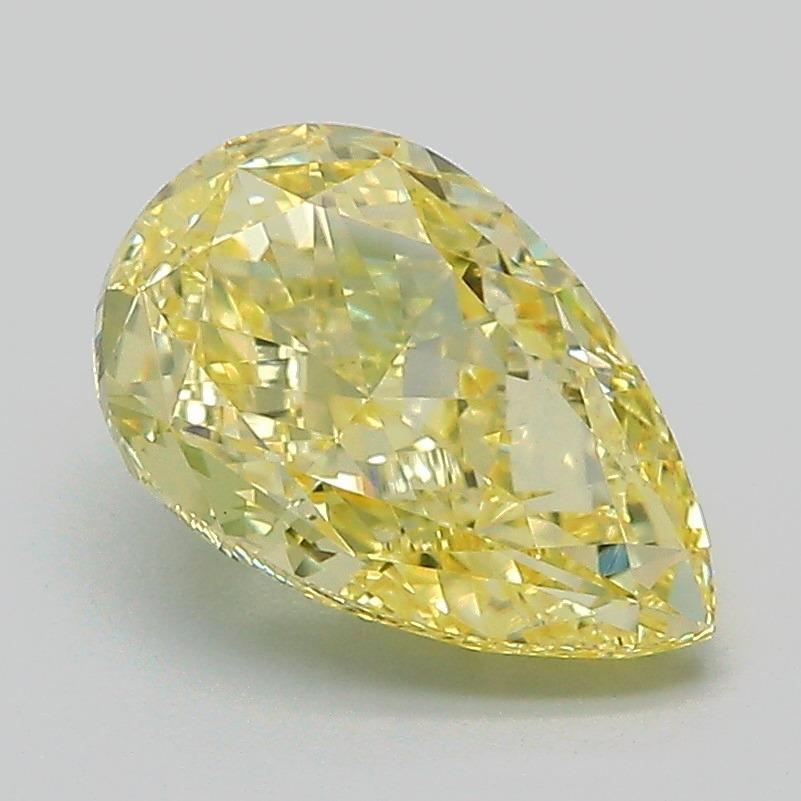 2.12 Ct. Fancy Intense Yellow Pear Lab Grown Diamond