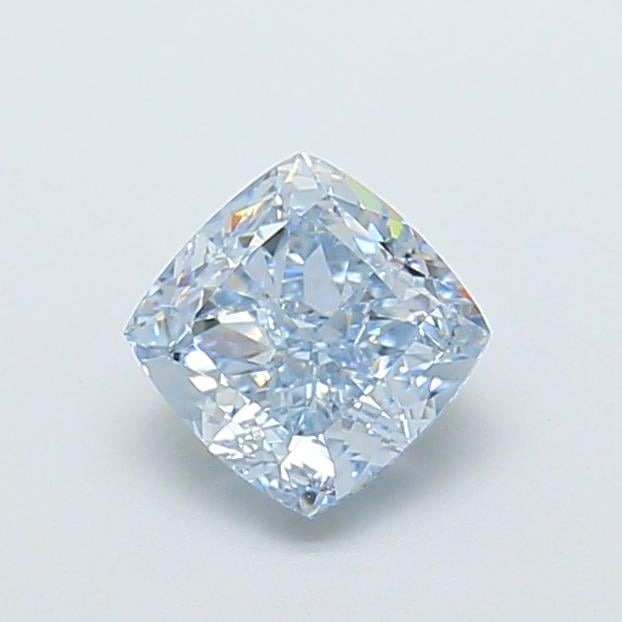 1.18 Ct. Fancy Intense  Blue Cushion Lab Grown Diamond