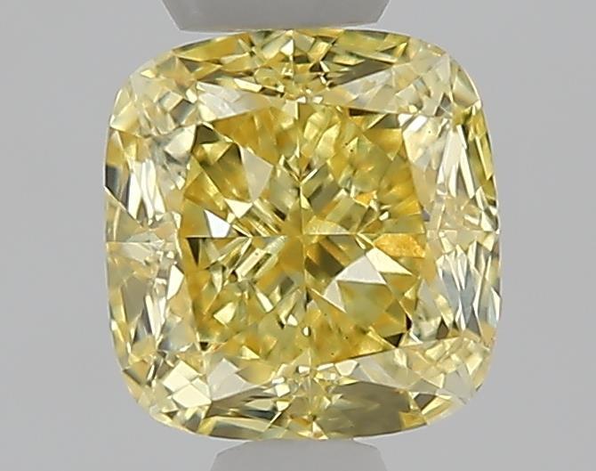 1.01 Ct. Fancy Intense  Yellow Cushion Lab Grown Diamond