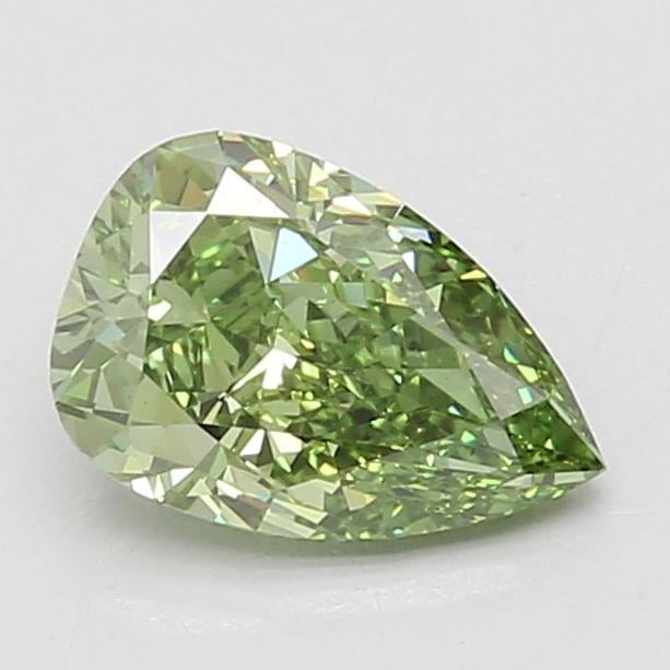 1.51 Ct. Fancy Vivid Green Pear Lab Grown Diamond