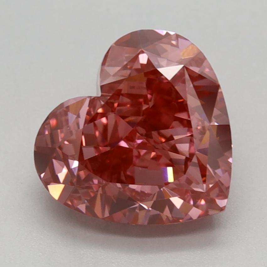 2.10 Ct. Fancy Vivid Pink Heart Lab Grown Diamond