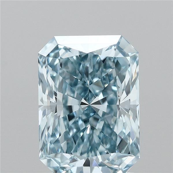 1.74 Ct. Fancy Vivid Blue Radiant Lab Grown Diamond