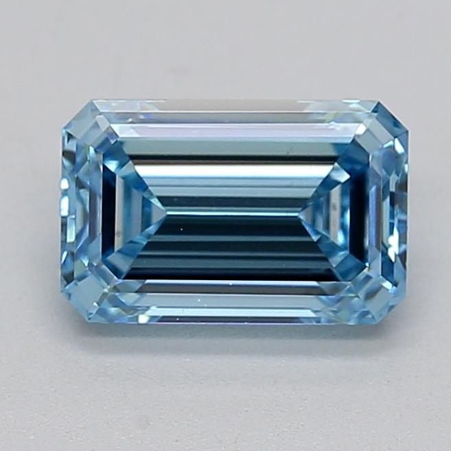 1.23 Ct. Fancy Intense  Blue Emerald Lab Grown Diamond
