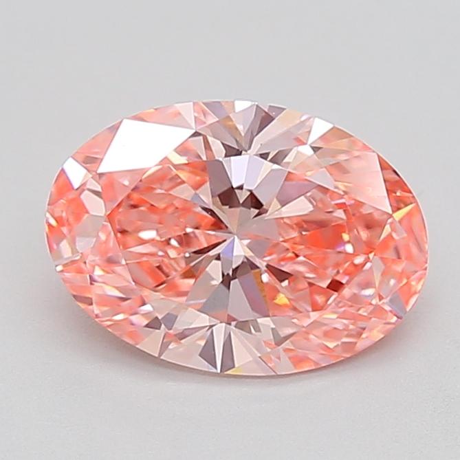 1.58 Ct. Fancy Vivid  Pink Oval Lab Grown Diamond