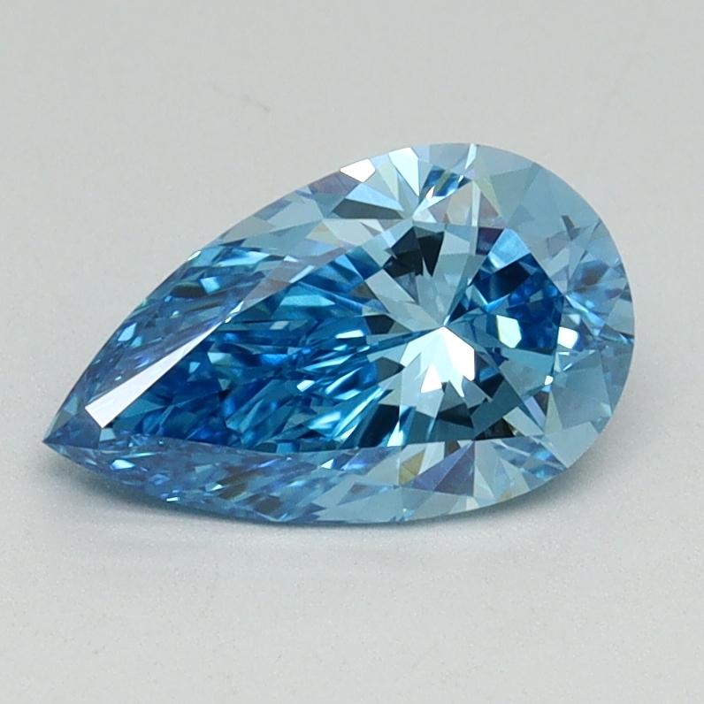 1.04 Ct. Fancy Vivid Blue Pear Lab Grown Diamond