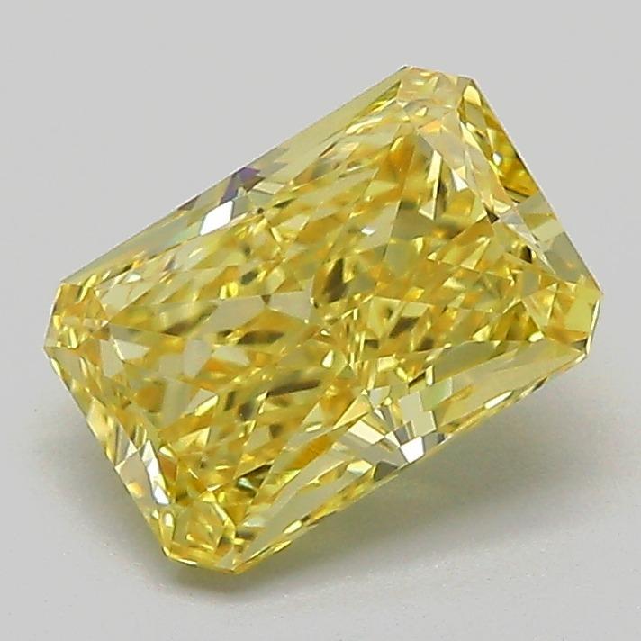 1.57 Ct. Fancy Vivid  Yellow Radiant Lab Grown Diamond