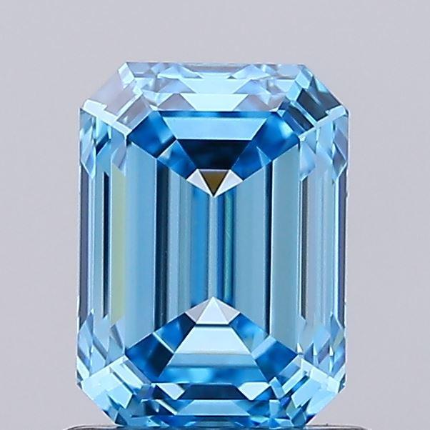 1.20 Ct. Fancy Vivid Blue Emerald Lab Grown Diamond