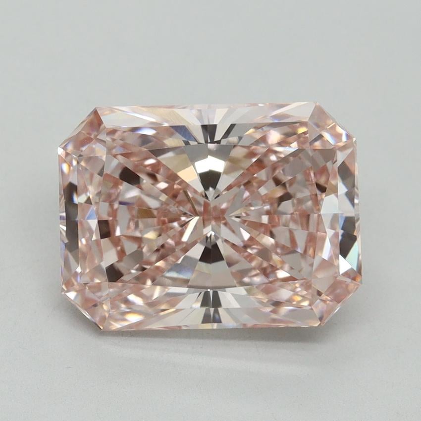5.07 Ct. Fancy Intense Pink Radiant Lab Grown Diamond