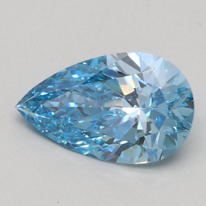 0.58 Ct. Fancy Vivid Blue Pear Lab Grown Diamond