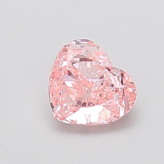 1.08 Ct. Fancy Vivid  Pink Heart Lab Grown Diamond