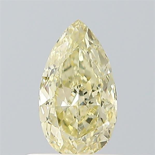 0.61 Ct. Light Yellow Pear Lab Grown Diamond